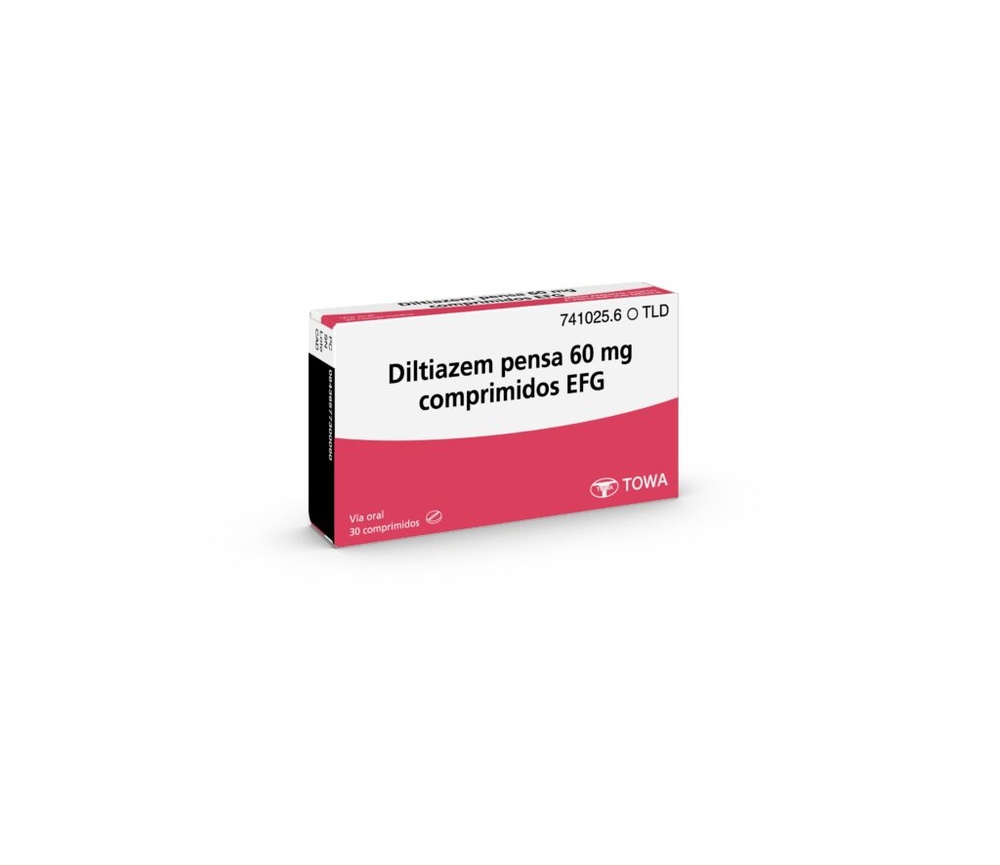 DILTIAZEM PENSA 60 mg COMPRIMIDOS