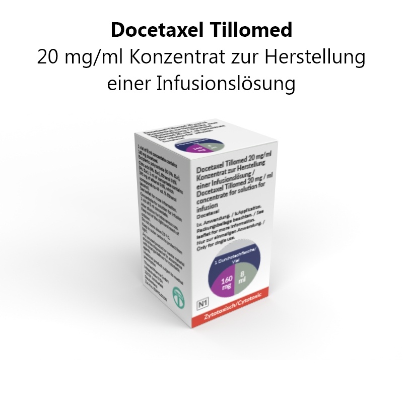 DOCETAXEL TILLOMED 20 mg/mL concentrado para solução para perfusão