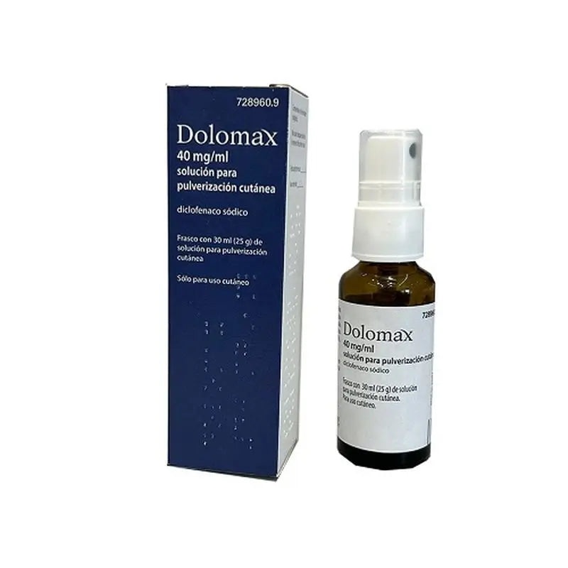 DOLOMAX 40 MG/ML SOLUÇÃO PARA PULVERIZAÇÃO CUTÂNEA