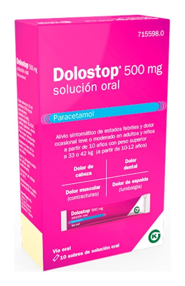 DOLOSTOP 500 MG SOLUÇÃO ORAL