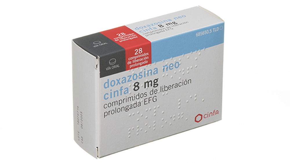 DOXAZOSINA NEO AUROVITAS SPAIN 8 mg COMPRIMIDOS DE LIBERTAÇÃO PROLONGADA