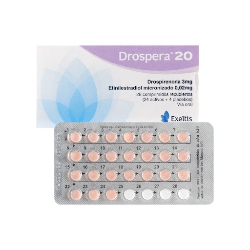 DROSPIRENONA/ETINILESTRADIOL DIÁRIO EXELTIS 3mg/0,02mg COMPRIMIDOS REVESTIDOS POR PELÍCULA