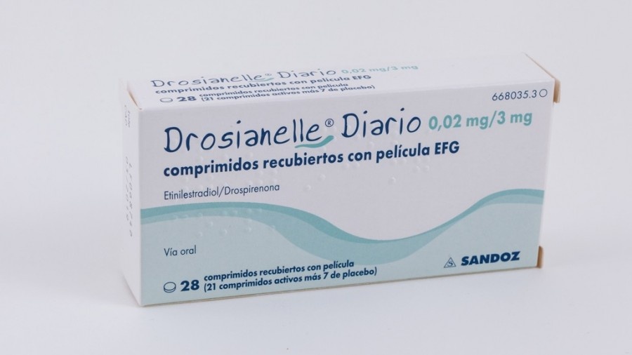 DROSURELLE DIÁRIO 0,02 mg/3 mg COMPRIMIDOS REVESTIDOS POR PELÍCULA