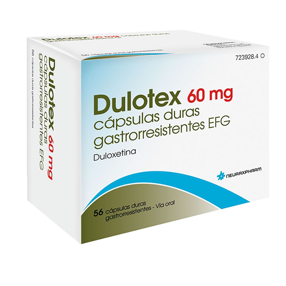 DULOTEX 60 mg CÁPSULAS DURAS GASTRORRESISTENTES