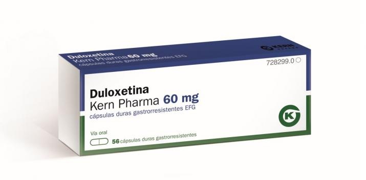 DULOXETINA KERN PHARMA 60 mg CÁPSULAS DURAS GASTRORRESISTENTES