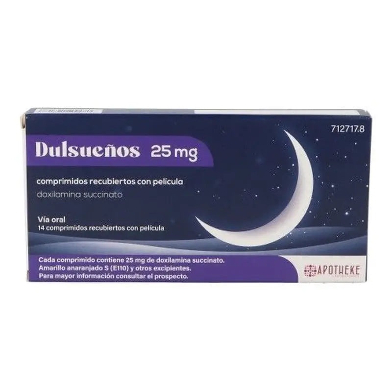 DULSUEÑOS 25 mg COMPRIMIDOS REVESTIDOS POR PELÍCULA