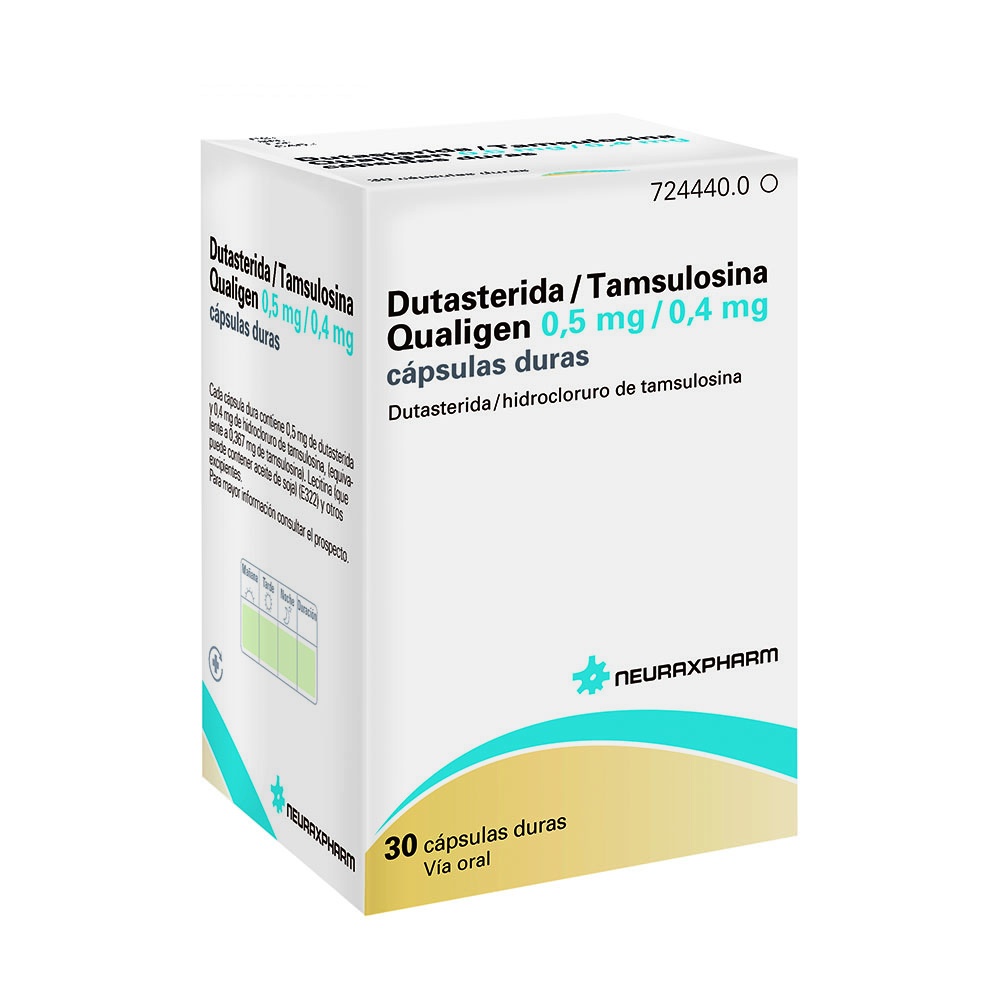 DUTASTERIDA/TAMSULOSINA QUALIGEN 0,5 mg/0,4 mg CÁPSULAS DURAS