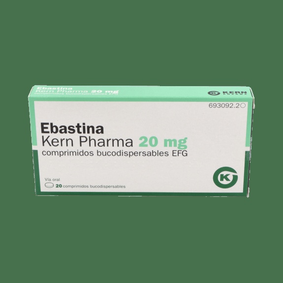 EBASTINA KERN PHARMA 20 mg COMPRIMIDOS ORODISPERSÍVEIS