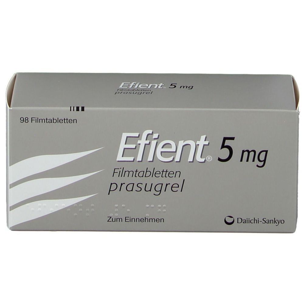 EFIENT 5 mg COMPRIMIDOS REVESTIDOS POR PELÍCULA