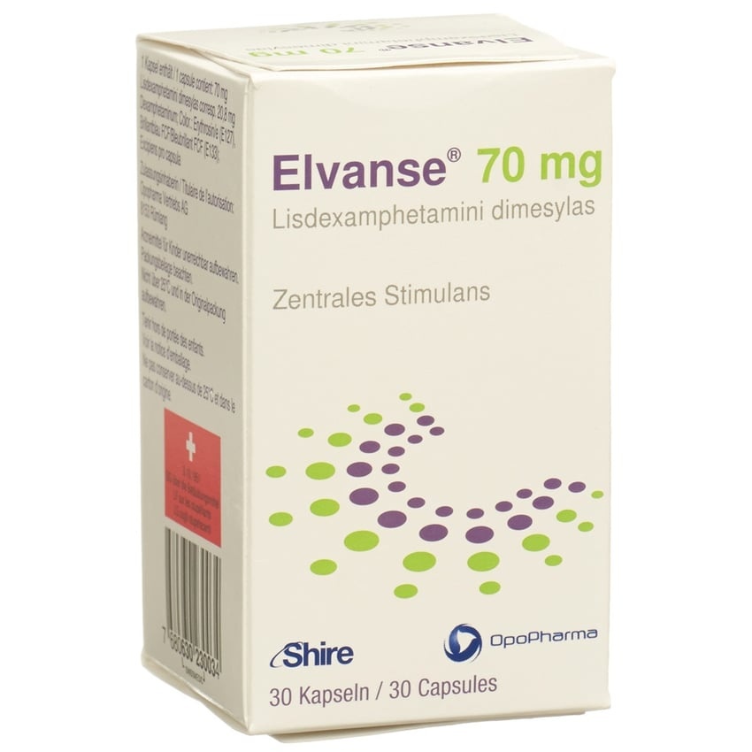 ELVANSE ADULTOS 70 mg CÁPSULAS DURAS