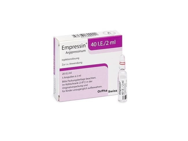EMPRESSIN 40 U.I./2 ml CONCENTRADO PARA SOLUÇÃO PARA PERFUSÃO