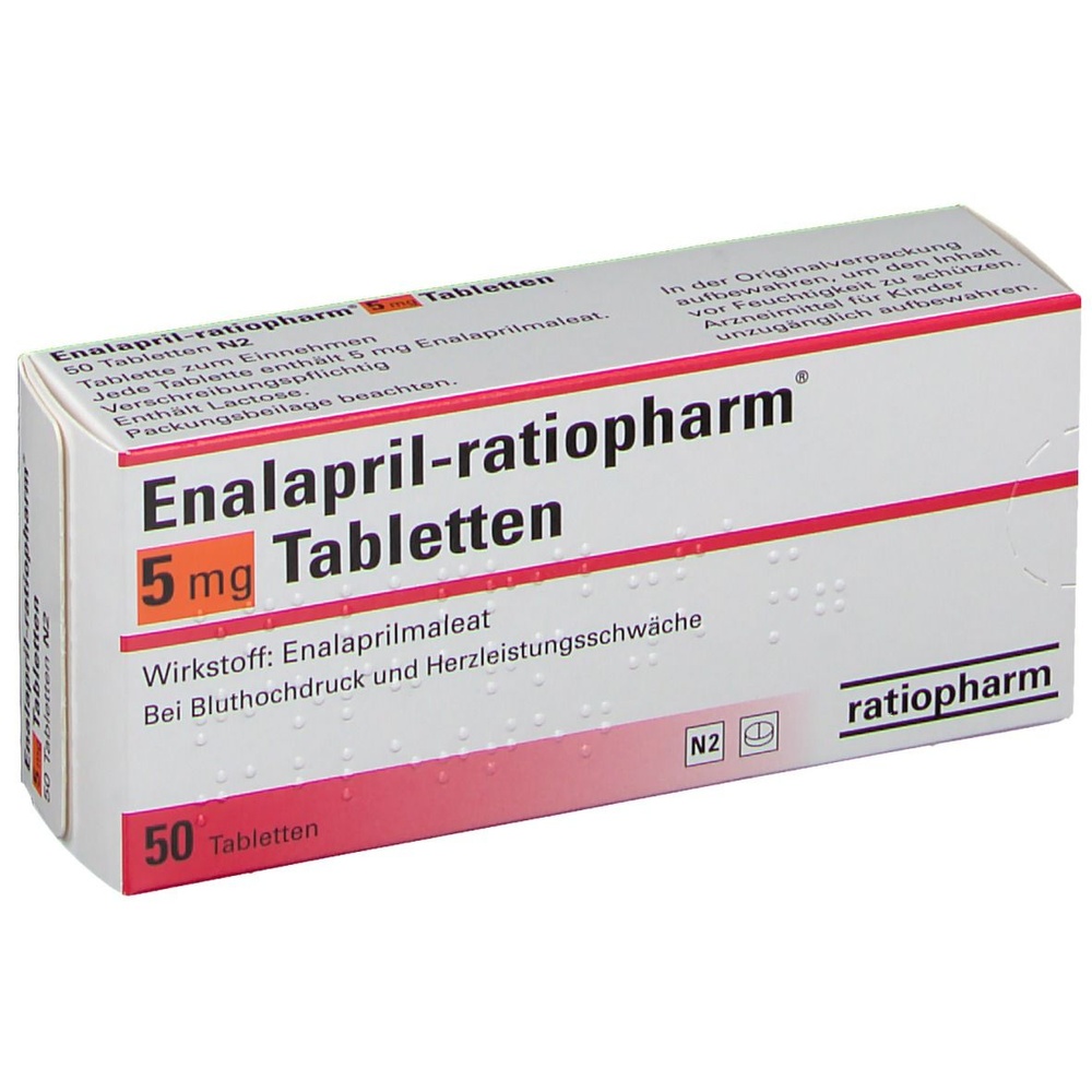 ENALAPRIL TEVA-RATIOPHARM 5 mg COMPRIMIDOS