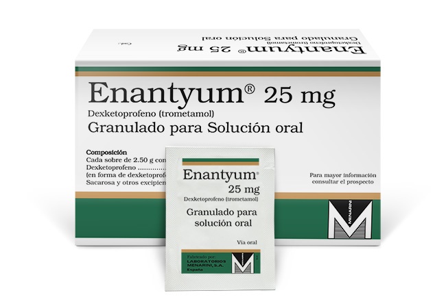 ENANTYUM 25 mg GRÂNULOS EM SAQUETE