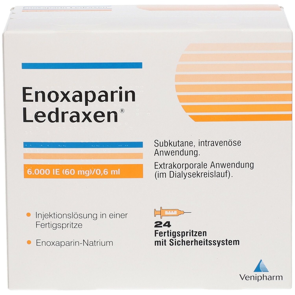 ENOXAPARINA LEDRAXEN 6.000 UI (60 mg)/0,6 mL SOLUÇÃO INJETÁVEL EM SERINGA PREENCHIDA