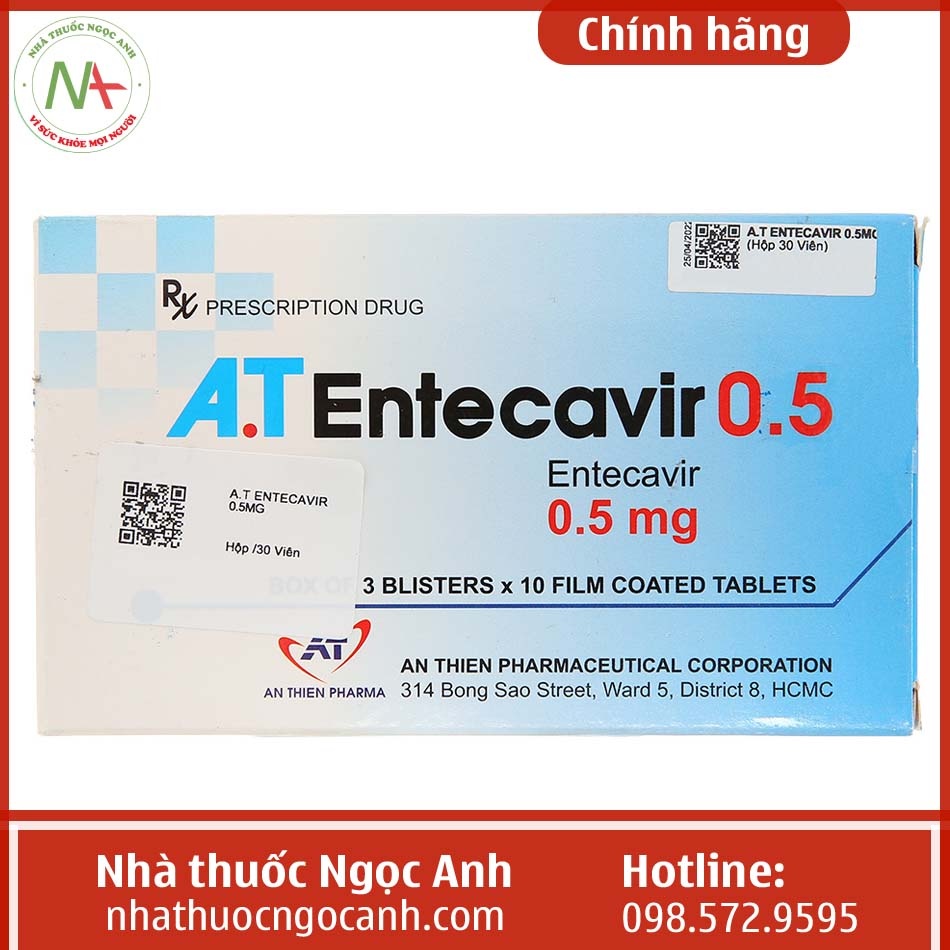 ENTECAVIR SUN 0,5 mg COMPRIMIDOS REVESTIDOS POR PELÍCULA