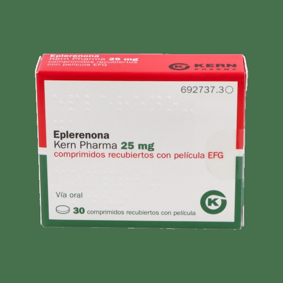 EPLERENONA KERN PHARMA 25 mg COMPRIMIDOS REVESTIDOS POR PELÍCULA
