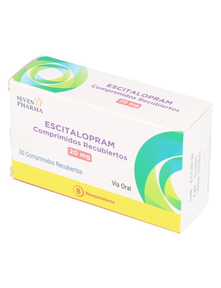 ESCITALOPRAM DURBAN 20 mg COMPRIMIDOS REVESTIDOS POR PELÍCULA