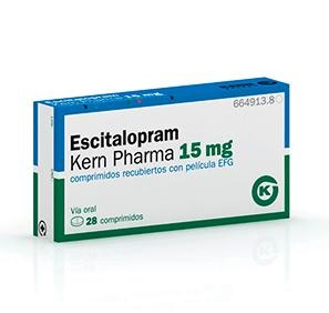 ESCITALOPRAM KERN PHARMA 15 mg COMPRIMIDOS REVESTIDOS POR PELÍCULA