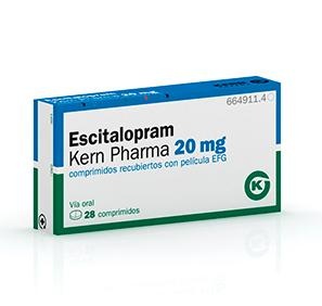 ESCITALOPRAM KERN PHARMA 20 mg COMPRIMIDOS REVESTIDOS POR PELÍCULA