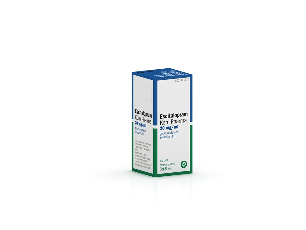 ESCITALOPRAM KERN PHARMA 20 mg/ml SOLUÇÃO ORAL EM GOTAS