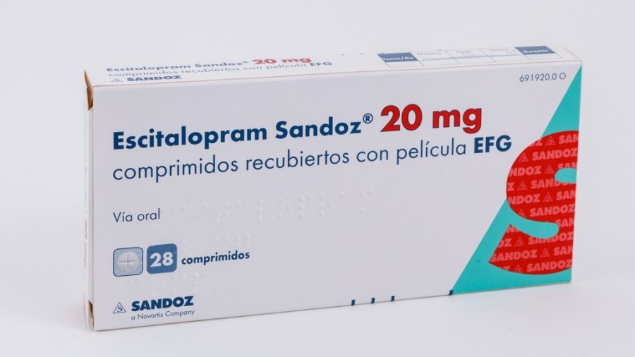 ESCITALOPRAM SUN 20 mg COMPRIMIDOS REVESTIDOS POR PELÍCULA
