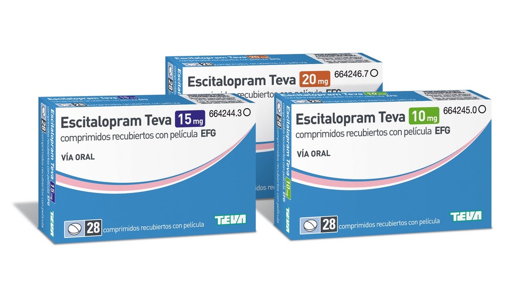ESCITALOPRAM TEVA-RATIO 15 mg COMPRIMIDOS REVESTIDOS POR PELÍCULA