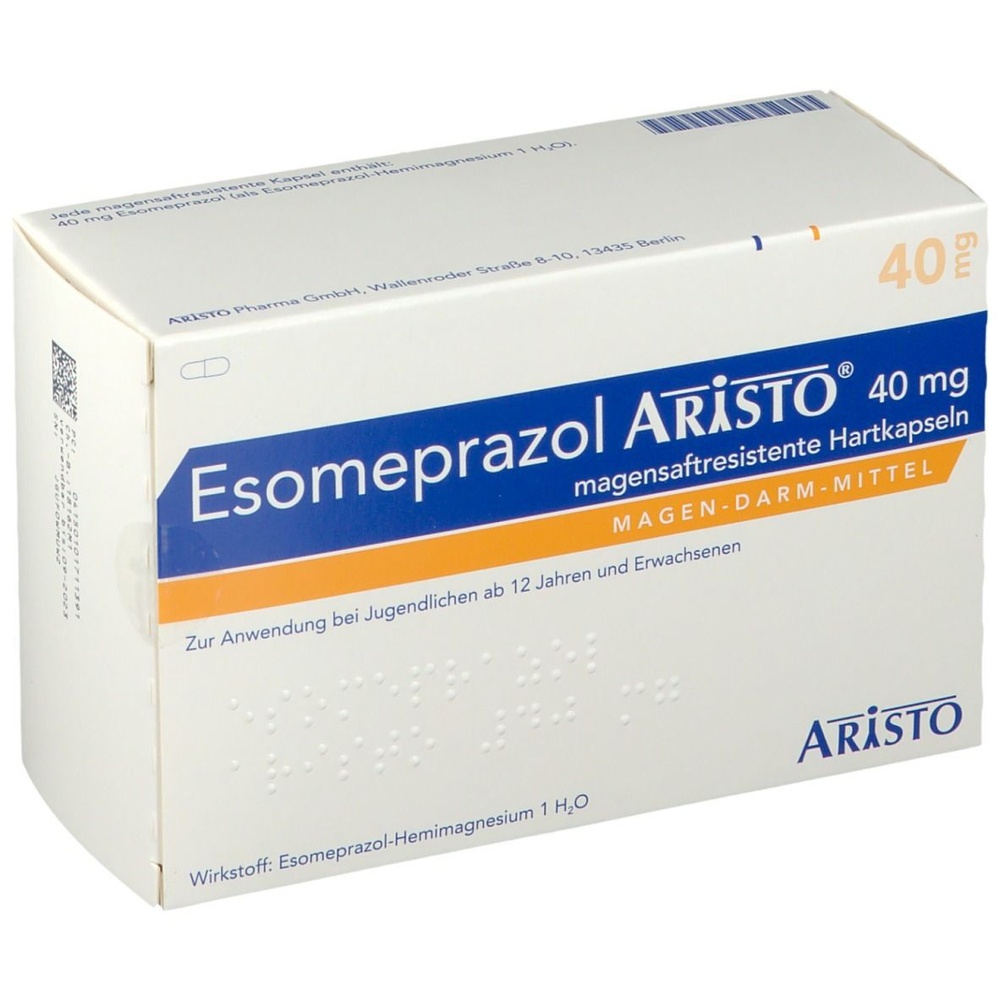 ESOMEPRAZOL ARISTO 40 mg CÁPSULAS DURAS GASTRO-RESISTENTES