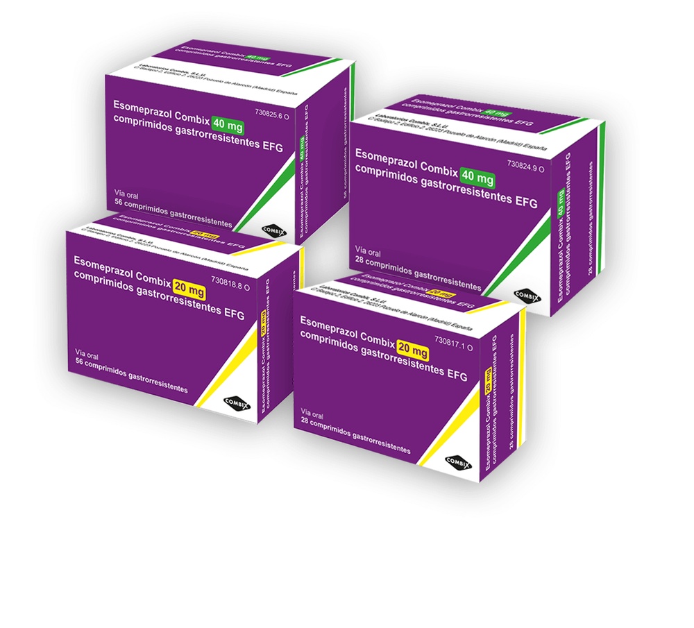 ESOMEPRAZOL COMBIX 40 mg COMPRIMIDOS GASTRO-RESISTENTES
