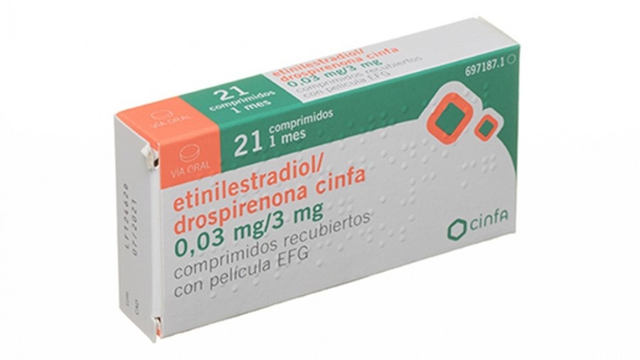 ETINILESTRADIOL/DROSPIRENONA DIÁRIO CINFALAB 0,03 mg/3 mg COMPRIMIDOS REVESTIDOS POR PELÍCULA