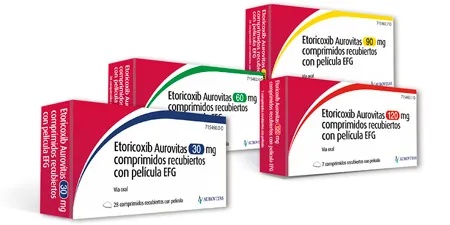 ETORICOXIB AUROVITAS 90 mg COMPRIMIDOS REVESTIDOS POR PELÍCULA