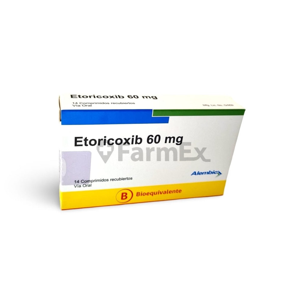 ETORICOXIB COMBIX 60 mg COMPRIMIDOS REVESTIDOS POR PELÍCULA