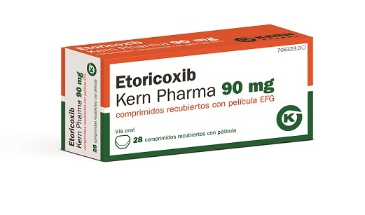 ETORICOXIB KERN PHARMA 90 mg COMPRIMIDOS REVESTIDOS POR PELÍCULA