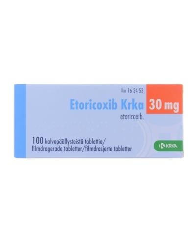 ETORICOXIB KRKA 30 mg COMPRIMIDOS REVESTIDOS POR PELÍCULA