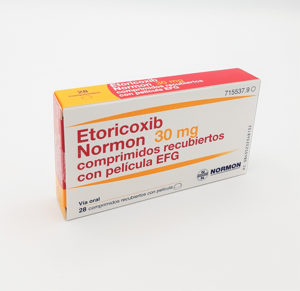 ETORICOXIB PENSA 30 mg COMPRIMIDOS REVESTIDOS POR PELÍCULA