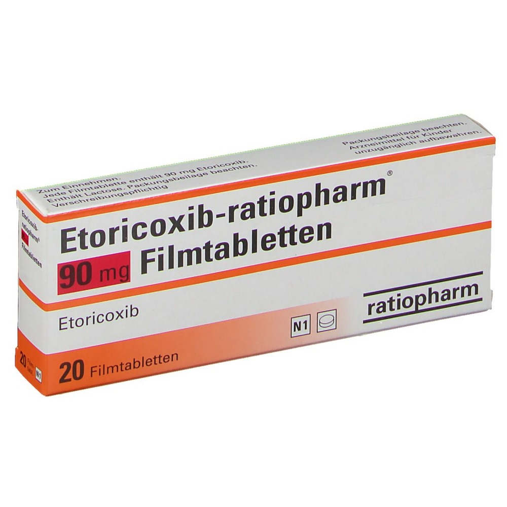 ETORICOXIB TEVA-RATIOPHARM 90 mg COMPRIMIDOS REVESTIDOS POR PELÍCULA