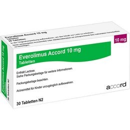 EVEROLIMUS ACCORD 10 mg COMPRIMIDOS