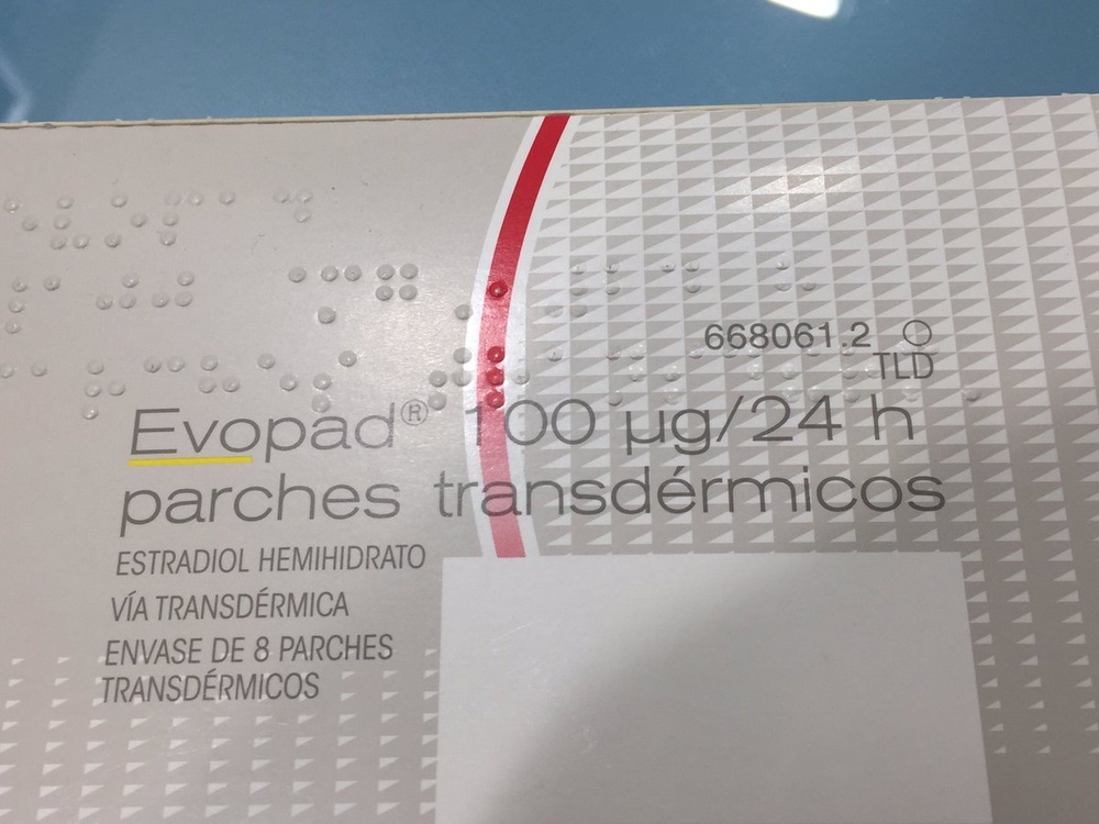 EVOPAD 100 microgramas/24H AUTOCLUSIVOS TRANSDÉRMICOS