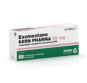 EXEMESTANO KERN PHARMA 25 mg COMPRIMIDOS REVESTIDOS POR PELÍCULA