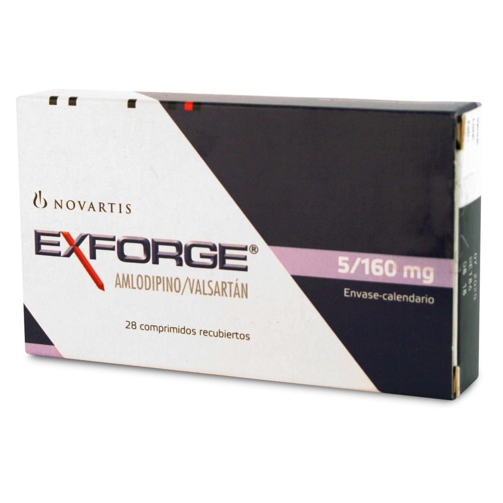 EXFORGE 5 mg/160 mg COMPRIMIDOS REVESTIDOS POR PELÍCULA