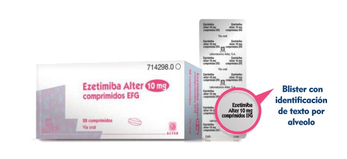 EZETIMIBA ALTER 10 mg COMPRIMIDOS