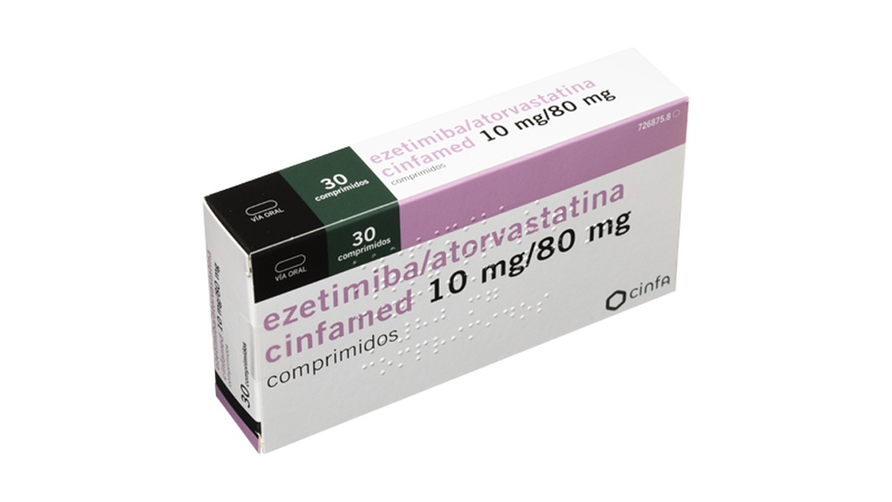 EZETIMIBA/ATORVASTATINA ALTER 10 mg/80 mg COMPRIMIDOS REVESTIDOS POR PELÍCULA