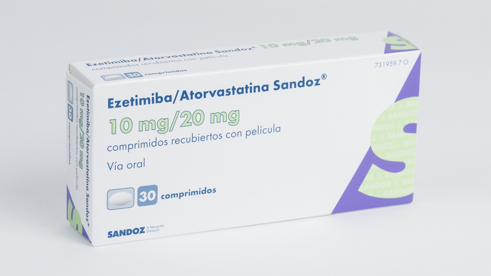 EZETIMIBA/ATORVASTATINA Sandoz 10 mg/20 mg COMPRIMIDOS REVESTIDOS POR PELÍCULA