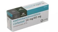 EZETIMIBA/SIMVASTATINA DZ 10 mg/40 mg COMPRIMIDOS
