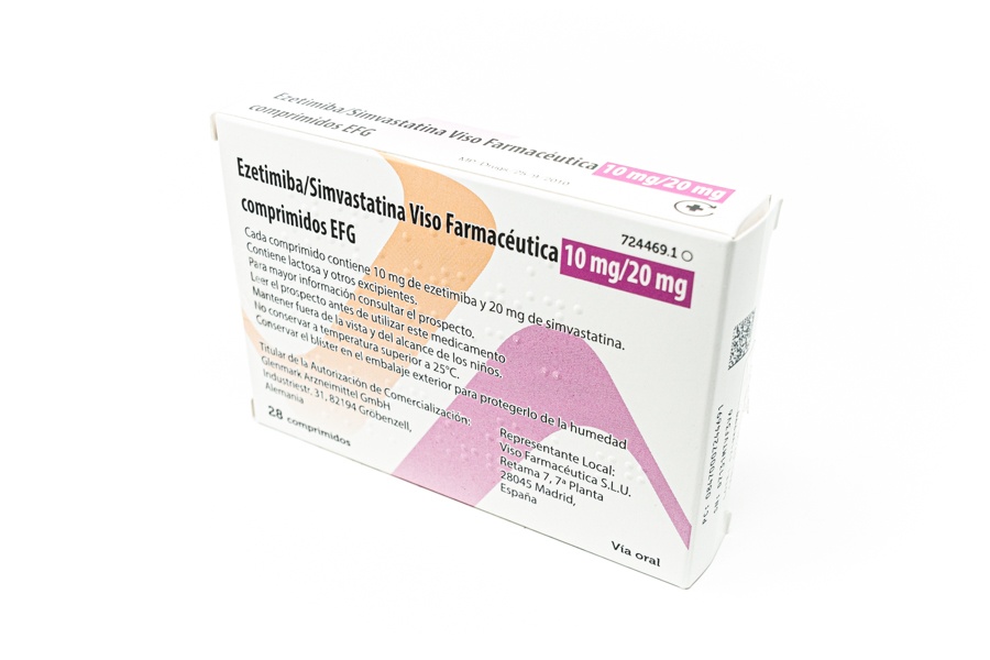 EZETIMIBA/SIMVASTATINA RATIO 10 mg/20 mg COMPRIMIDOS