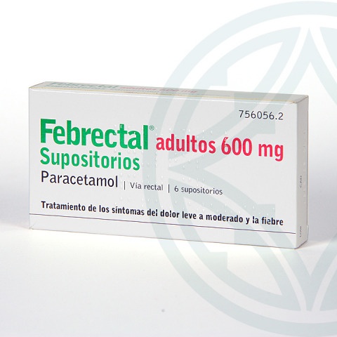 FEBRECTAL ADULTOS 600 mg SUPOSITÓRIOS
