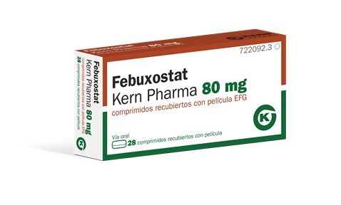 FEBUXOSTAT COMBIX 80 mg COMPRIMIDOS REVESTIDOS POR PELÍCULA