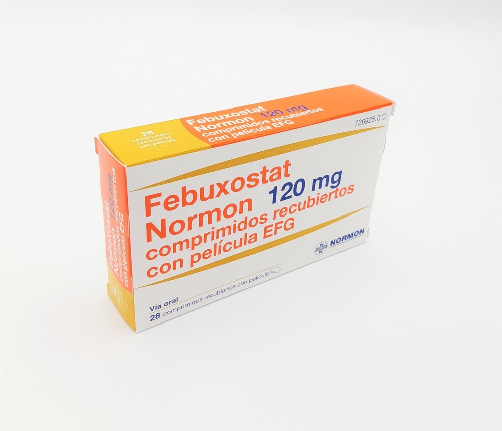 FEBUXOSTAT PHARMA COMBIX 120 mg COMPRIMIDOS REVESTIDOS POR PELÍCULA