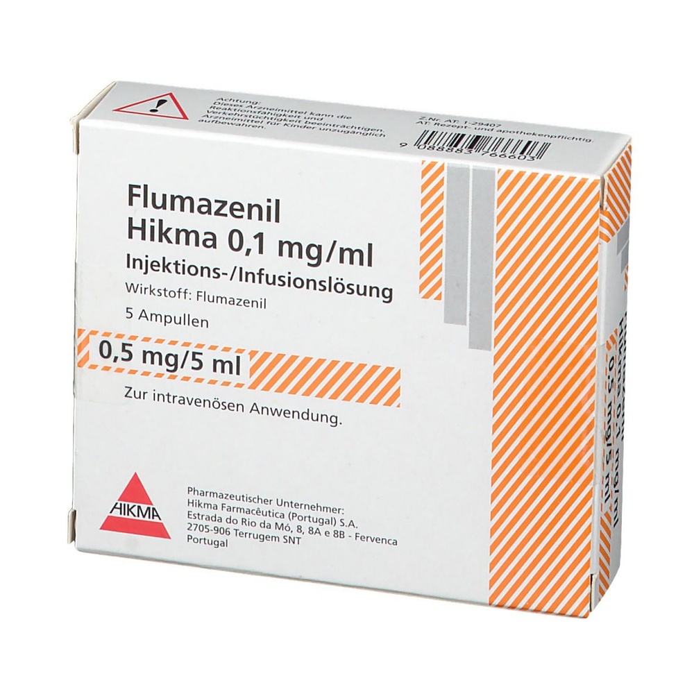FLUMAZENILO HIKMA 0,1 mg/mL Solução injetável e para perfusão