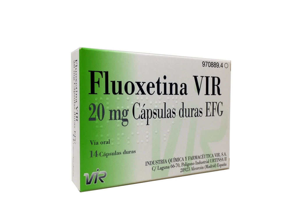 FLUOXETINA VIR 20 mg CÁPSULAS DURAS