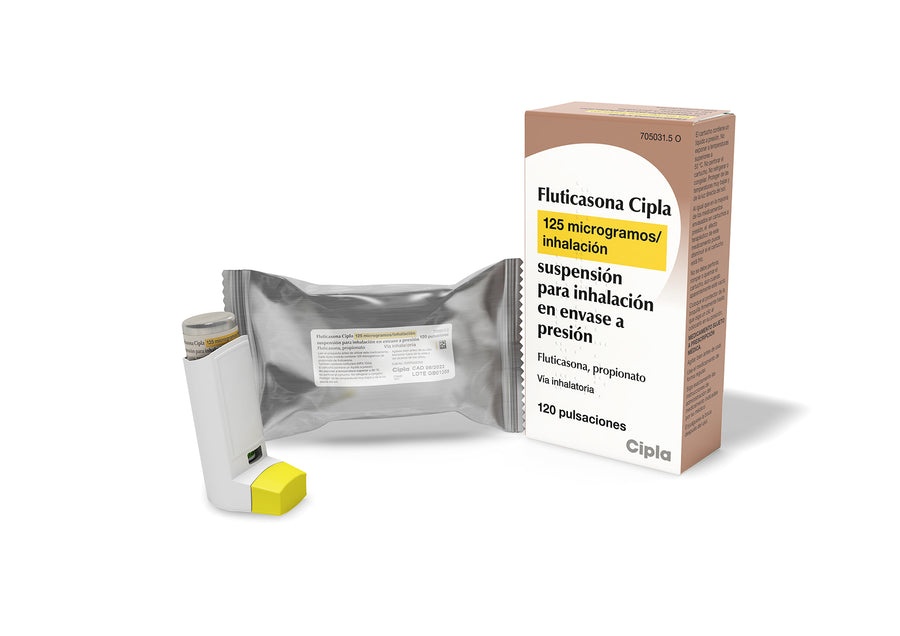 FLUTICASONA CIPLA 125 microgramas/inalação suspensão para inalação em recipiente pressurizado